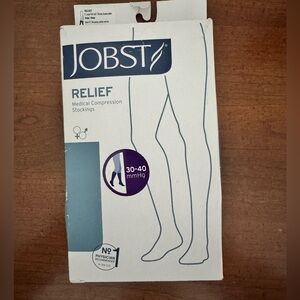 NWT Jobst Relief Medical Compression Stockings Full Calf- Tan Size XL 30-40 mmHg